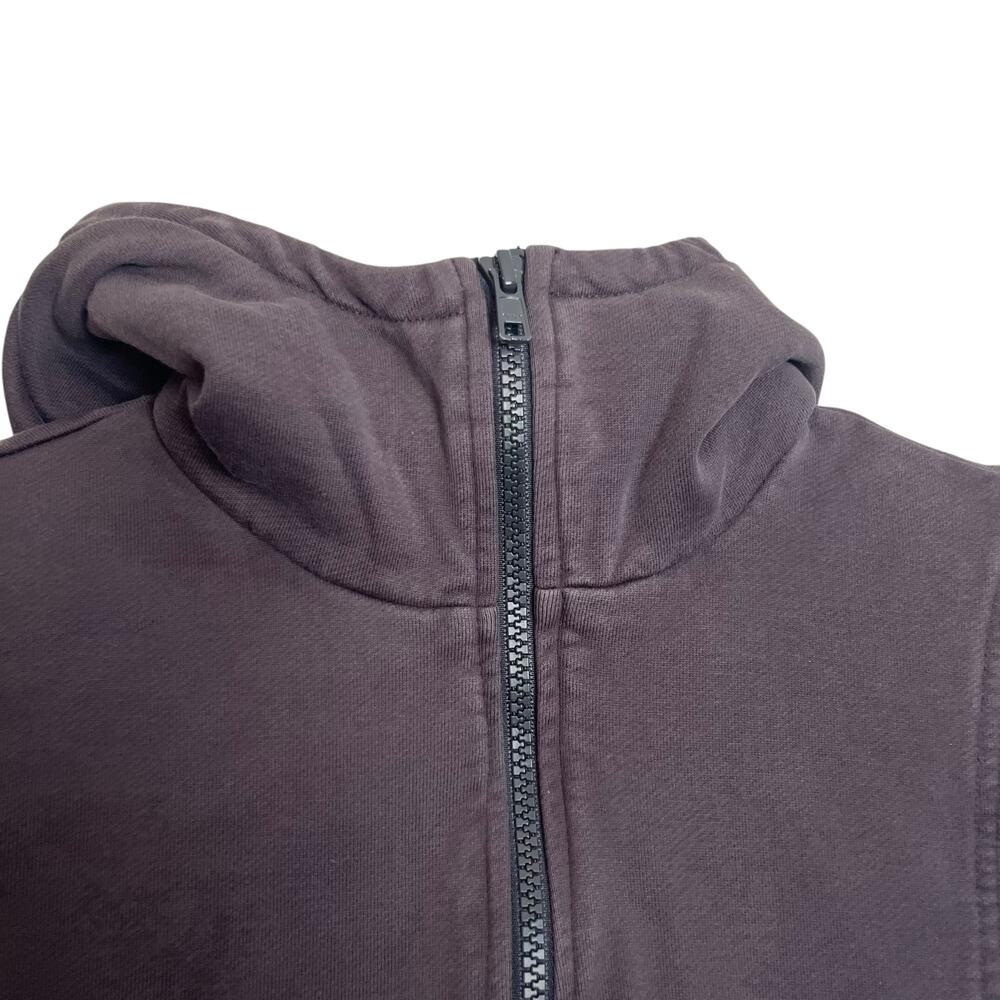 Adidas Y-3 Yohji Yamamoto Full Zip Up Sweatshirt Dark Gray 3 Stripes Cotton XS - Picture 4 of 13